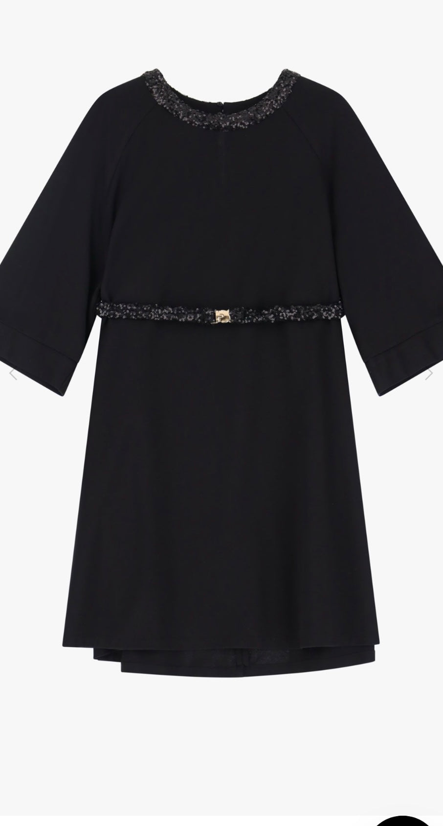 Mini abito manica a tre quarti